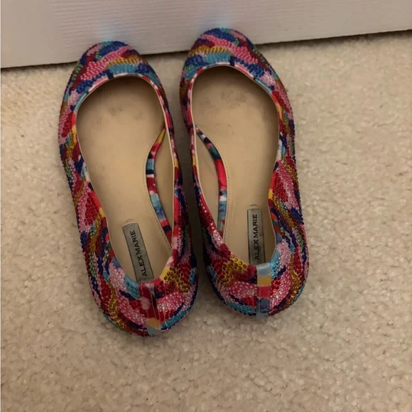 🎆5 for $25 Alex Marie Multicolor Sequin Flats - Picture 5 of 6